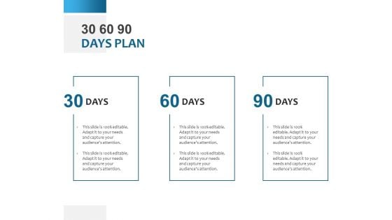 30 60 90 Days Plan Ppt PowerPoint Presentation Model Objects