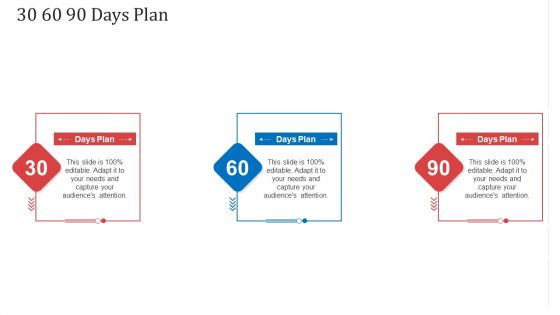 30 60 90 Days Plan Ppt Summary Slide Portrait