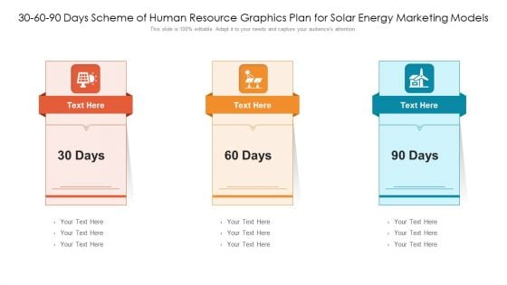 30 60 90 Days Scheme Of Human Resource Graphics Plan For Solar Energy Marketing Models Professional PDF