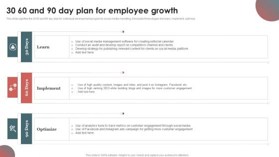 30 60 And 90 Day Plan For Employee Growth Rules PDF