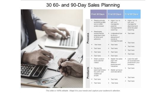 30 60 And 90 Day Sales Planning Ppt PowerPoint Presentation Pictures Slideshow