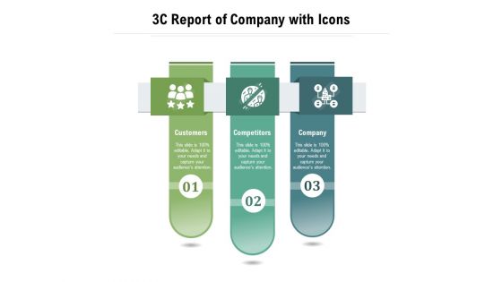 3C Report Of Company With Icons Ppt PowerPoint Presentation Icon Shapes PDF