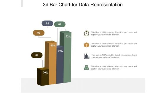 3D Bar Chart For Data Representation Ppt PowerPoint Presentation Model Graphic Tips