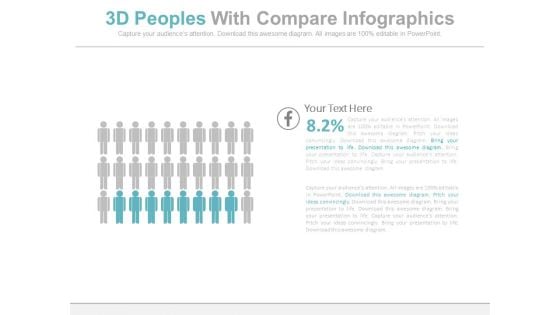 3D Men Icons Compare Slide Powerpoint Slides