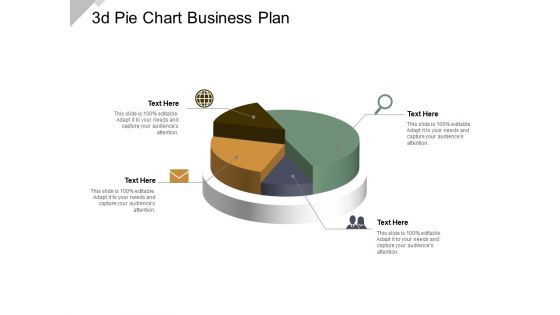 3D Pie Chart Business Plan Ppt PowerPoint Presentation Model Guidelines