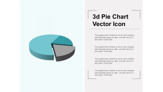 3D Pie Chart Vector Icon Ppt PowerPoint Presentation Gallery Portfolio