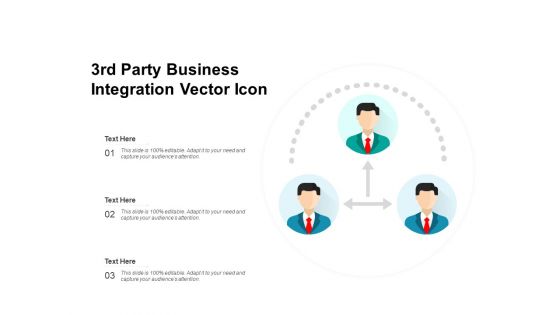 3Rd Party Business Integration Vector Icon Ppt PowerPoint Presentation File Outline PDF