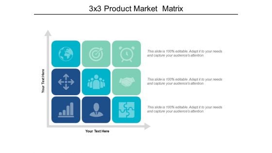 3X3 Product Market Matrix Ppt PowerPoint Presentation Ideas Influencers