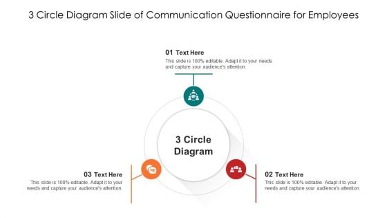 3 Circle Diagram Slide Of Communication Questionnaire For Employees Ppt PowerPoint Presentation File Slides PDF