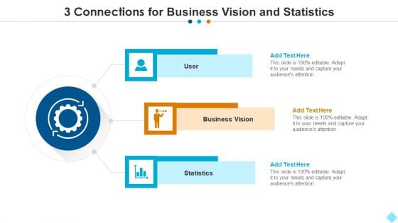 3 Connections For Business Vision And Statistics Icons PDF