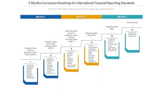 3 Months Conversion Roadmap For International Financial Reporting Standards Introduction