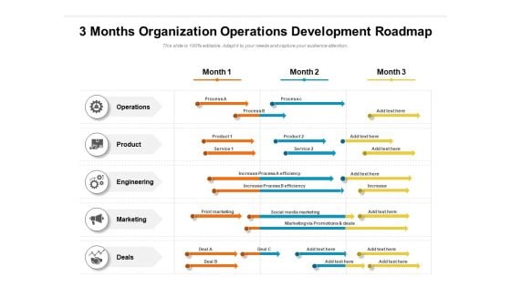 3 Months Organization Operations Development Roadmap Download