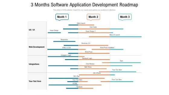 3 Months Software Application Development Roadmap Download