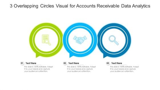 3 Overlapping Circles Visual For Accounts Receivable Data Analytics Ppt PowerPoint Presentation Gallery Background PDF