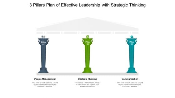 3 Pillars Plan Of Effective Leadership With Strategic Thinking Ppt PowerPoint Presentation Infographic Template Background Designs PDF 3 Pillars Plan Of Effective Leadership With Strategic Thinking Ppt PowerPoint Presentation Infographic Template Background Designs PDF