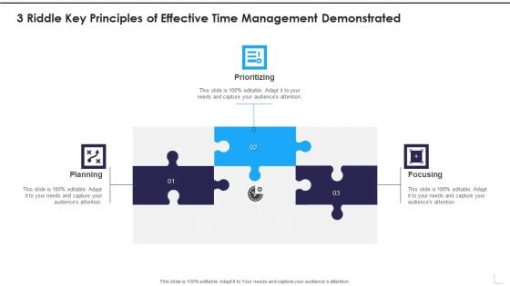 3 Riddle Key Principles Of Effective Time Management Demonstrated Summary PDF