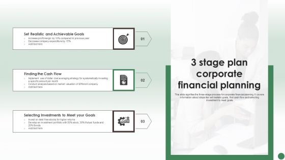 3 Stage Plan Corporate Financial Planning Ppt Portfolio Demonstration PDF