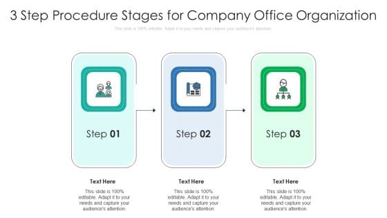 3 Step Procedure Stages For Company Office Organization Ppt PowerPoint Presentation Gallery Visuals PDF 3 Step Procedure Stages For Company Office Organization Ppt PowerPoint Presentation Gallery Visuals PDF