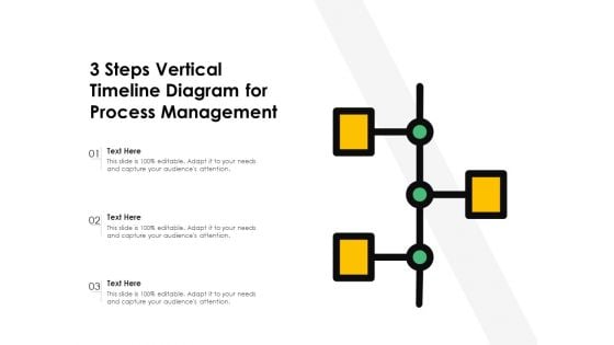 3 Steps Vertical Timeline Diagram For Process Management Ppt Inspiration Ideas PDF