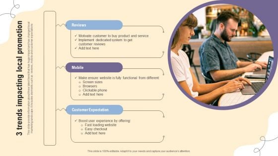 3 Trends Impacting Local Promotion Ppt PowerPoint Presentation Gallery Show PDF 3 Trends Impacting Local Promotion Ppt PowerPoint Presentation Gallery Show PDF