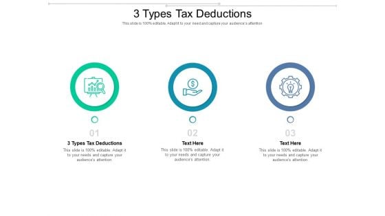 3 Types Tax Deductions Cpb Ppt PowerPoint Presentation Model Format Ideas Cpb Pdf