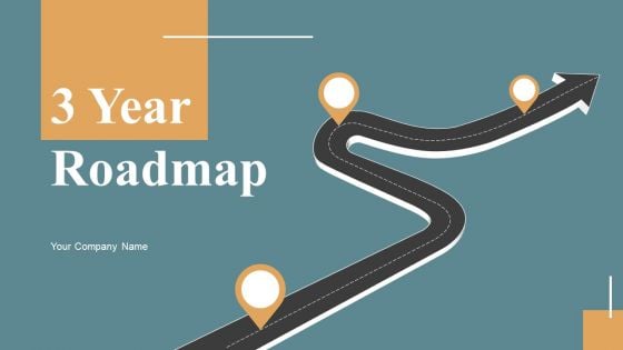 3 Year Roadmap Ppt PowerPoint Presentation Complete Deck With Slides