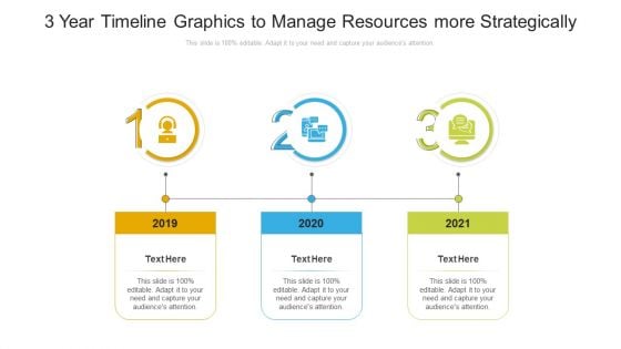 3 Year Timeline Graphics To Manage Resources More Strategically Ppt PowerPoint Presentation File Format PDF