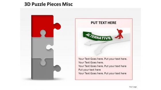 3 Alternatives Puzzles PowerPoint Slides And Ppt Diagram Templates
