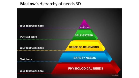 3 Dimensional Pyramid Diagrams For PowerPoint