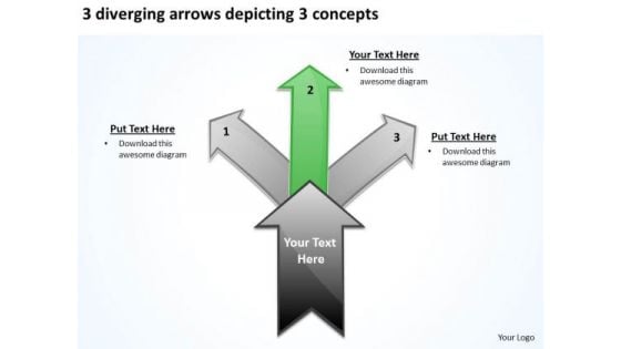 3 Diverging Arrows Depicting Concepts Ppt Circular Network PowerPoint Slides 3 Diverging Arrows Depicting Concepts Ppt Circular Network PowerPoint Slides