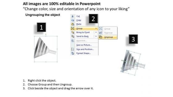 3 Layers Funnel Graphic PowerPoint Images