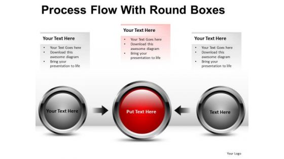 3 Stage Process Flow Circular PowerPoint Slides And Ppt Diagram Templates