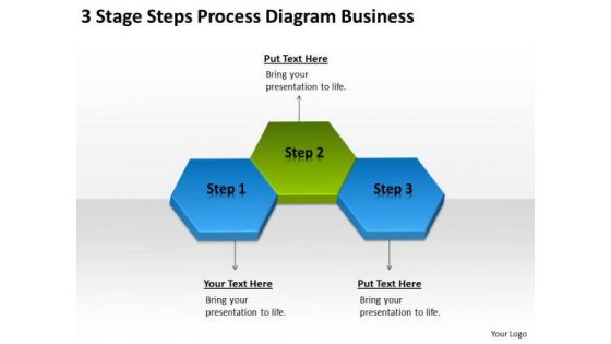 3 Stage Steps Process Diagram Business Ppt Plan PowerPoint Slides