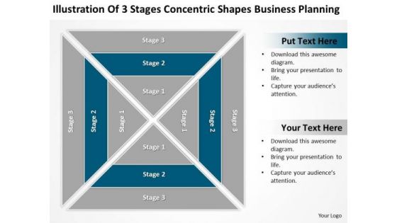 3 Stages Concentric Shapes Business Planning Ppt Help With PowerPoint Templates