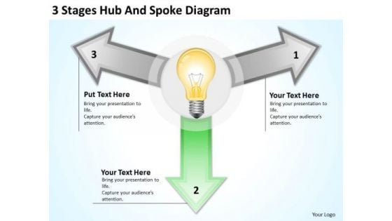 3 Stages Hub And Spoke Diagram Business Plans For Free PowerPoint Templates 3 Stages Hub And Spoke Diagram Business Plans For Free PowerPoint Templates