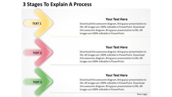 3 Stages To Explain Process Starting Small Business PowerPoint Slides