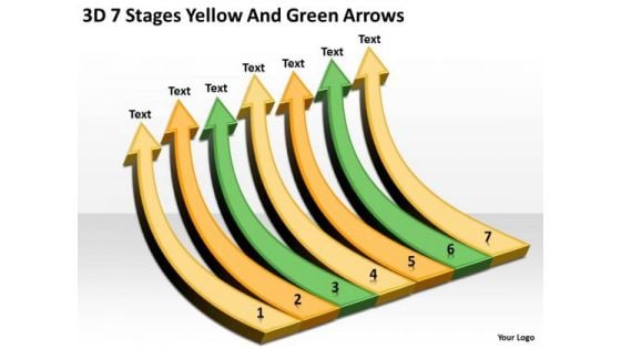 3d 7 Stages Yellow And Green Arrows Business Action Plan Template PowerPoint Slides 3d 7 Stages Yellow And Green Arrows Business Action Plan Template PowerPoint Slides