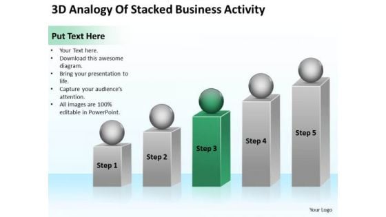 3d Analogy Of Stacked Business Activity Ppt Basic Plan PowerPoint Templates