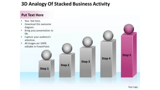 3d Analogy Of Stacked Business Activity Ppt Plan PowerPoint Templates