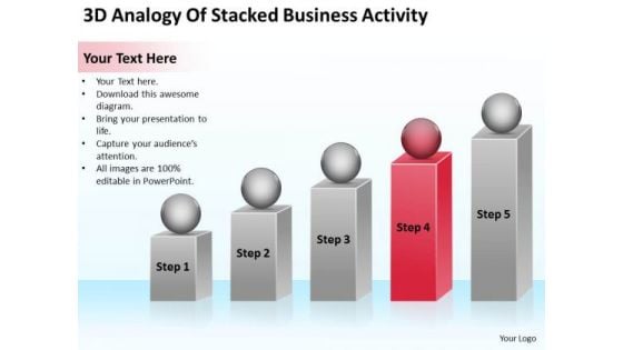 3d Analogy Of Stacked Business Activity Your Plan PowerPoint Templates