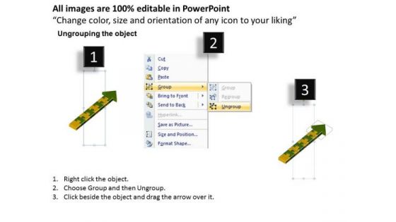 3d Arrow Dilemma Of Puzzle Process 7 Stages Make Flowchart PowerPoint Templates