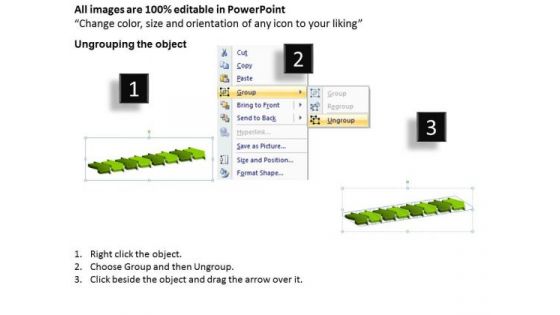 3d Arrows Depicting 8 Concepts Flow Charts Office PowerPoint Templates