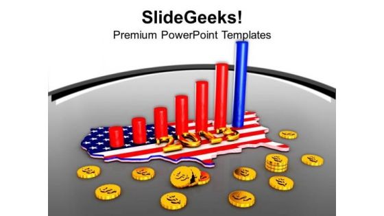 3d Business American Growth Year 2013 PowerPoint Templates Ppt Backgrounds For Slides 1212