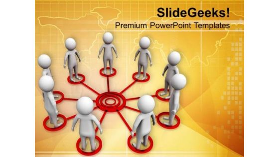 3d Business Team Network PowerPoint Templates Ppt Backgrounds For Slides 0813
