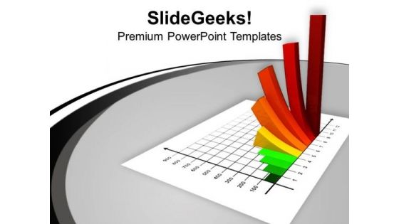 3d Chart Illustration Growth Business PowerPoint Templates Ppt Backgrounds For Slides 1112