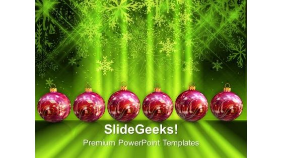 3d Christmas Filigree With Abstract Background PowerPoint Templates Ppt Backgrounds For Slides 1112