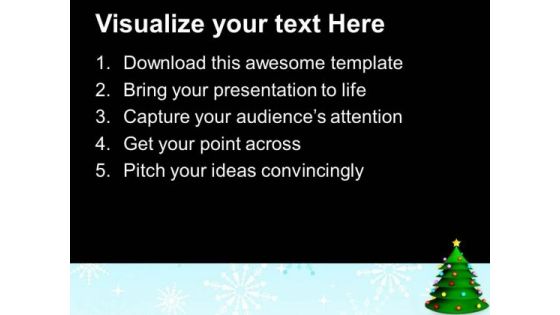 3d Christmas Tree Festival Celebration PowerPoint Templates Ppt Backgrounds For Slides 0113