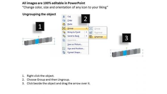 3d Chronological Puzzle Process 8 Stages Freeware Flowchart Slides PowerPoint Templates