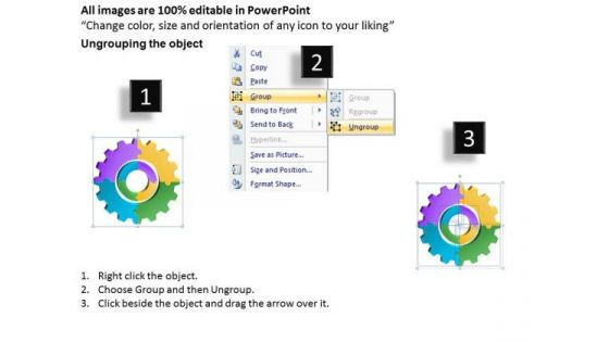 3d Circular Gears Process Chart 4 Stages Ppt Business Plan Template PowerPoint Templates