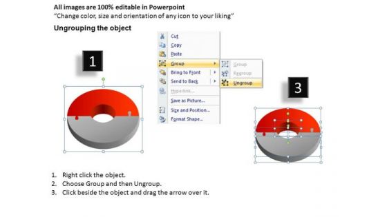 3d Circular Puzzle 2 Pieces PowerPoint Slides And Ppt Theme Templates
